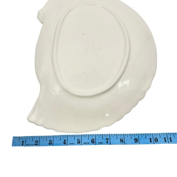 Metlox Serving Platter 15 x 11 Chicken Themed White Ceramic Made in USA - Picture 6 of 6